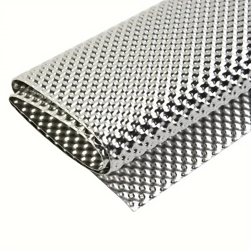 Exhaust Wrap Titanium - Protector térmico de aluminio en relieve
