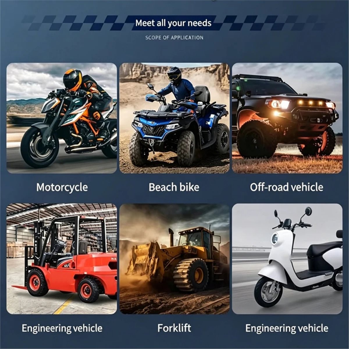 Motorcycle Gear Manufacturers - Faro LED de 3 Pulgadas PHONE&GEAR