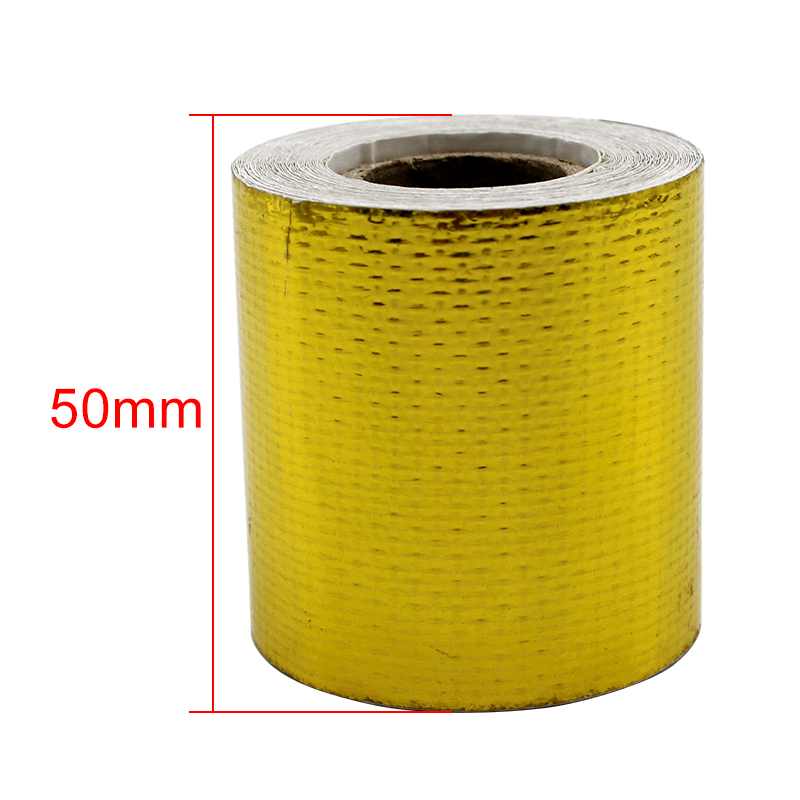 1m 5m 10m oro coche motociclet - Exhaust Wrap Titanium reseña y precio