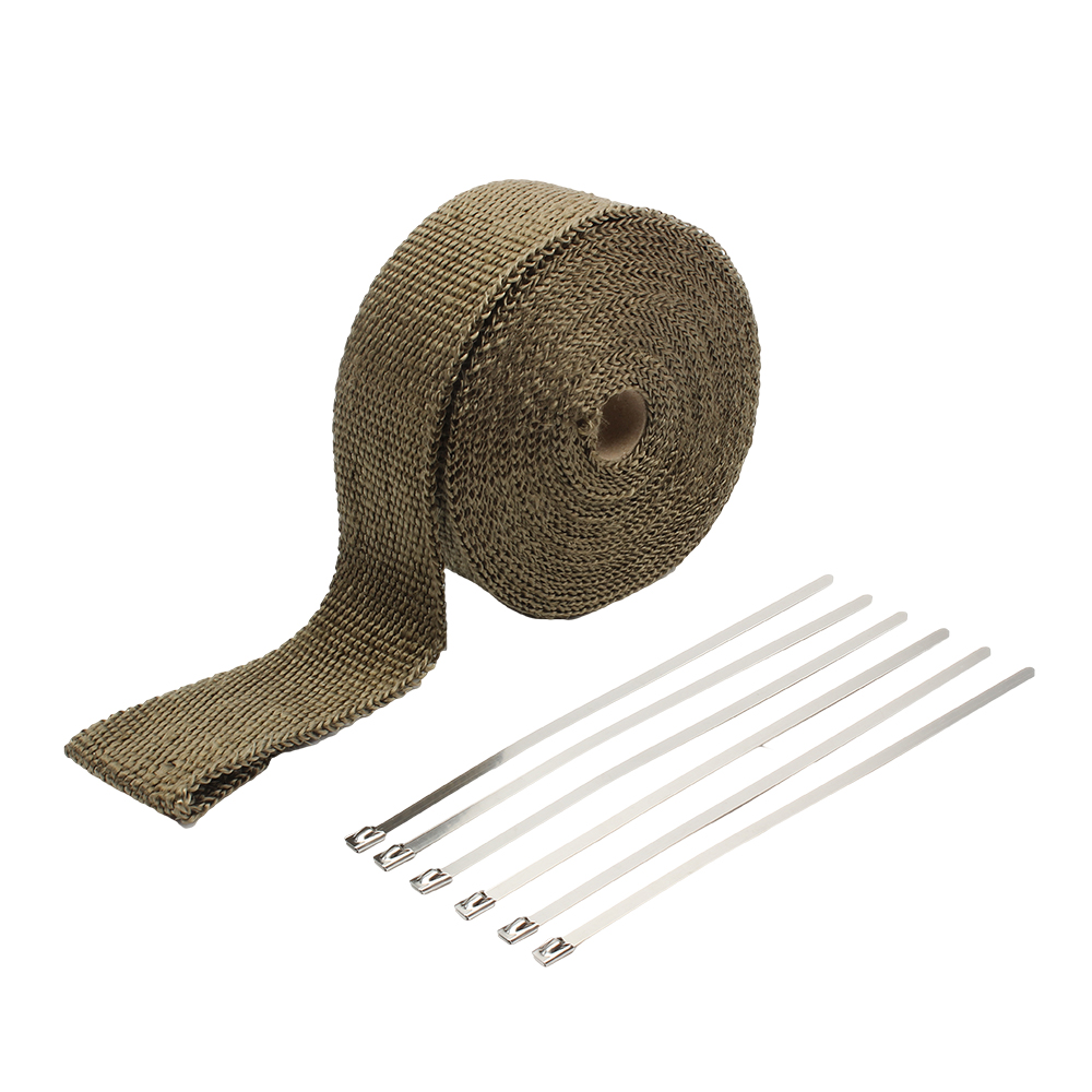 Escudo térmico de escape para  - Exhaust Wrap Titanium reseña y precio