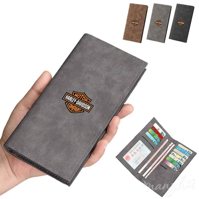 Cartera de cuero larga para mo - Motorcycle Gear Holder reseña y precio