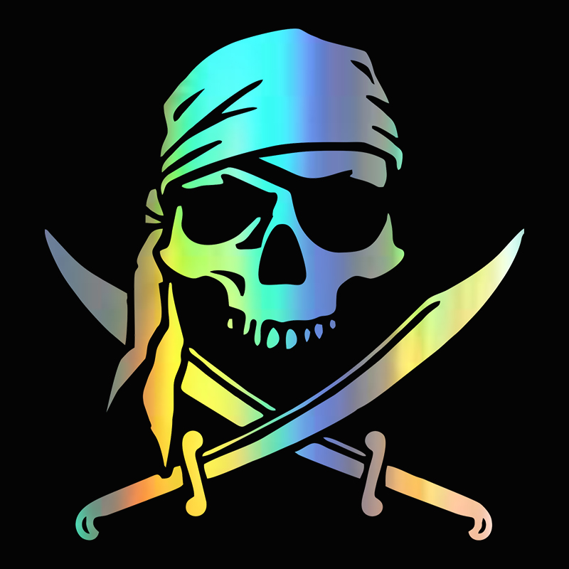 Calcomanía de calavera pirata  - Motorcycle Gear Outlet reseña y precio