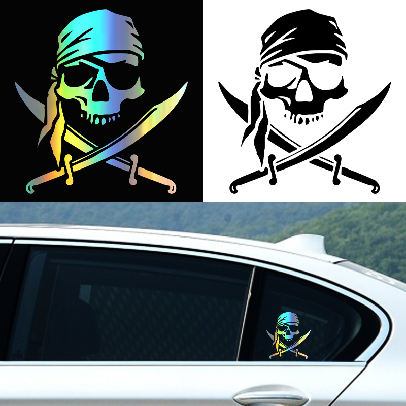 Calcomanía de calavera pirata  - Motorcycle Gear Outlet reseña y precio
