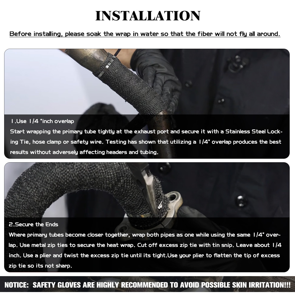 WLR RACING - Rollo de envoltur - Exhaust Wrap Titanium reseña y precio
